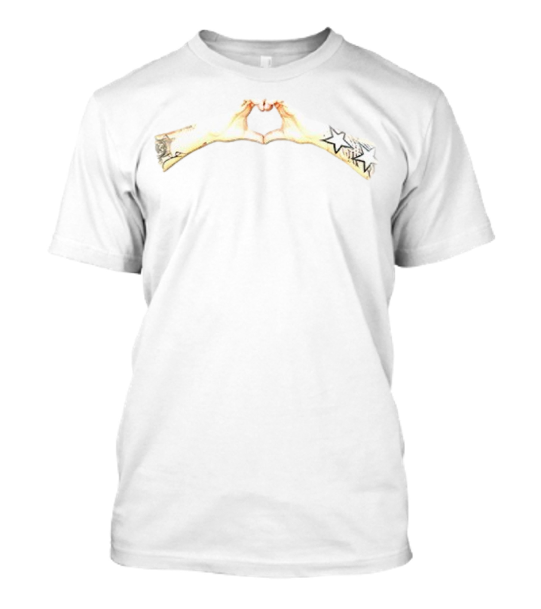 Djbonerboy Will Mahony Without Love There Is No Life Tattoo Hand Heart Star Double-Sided T-Shirt