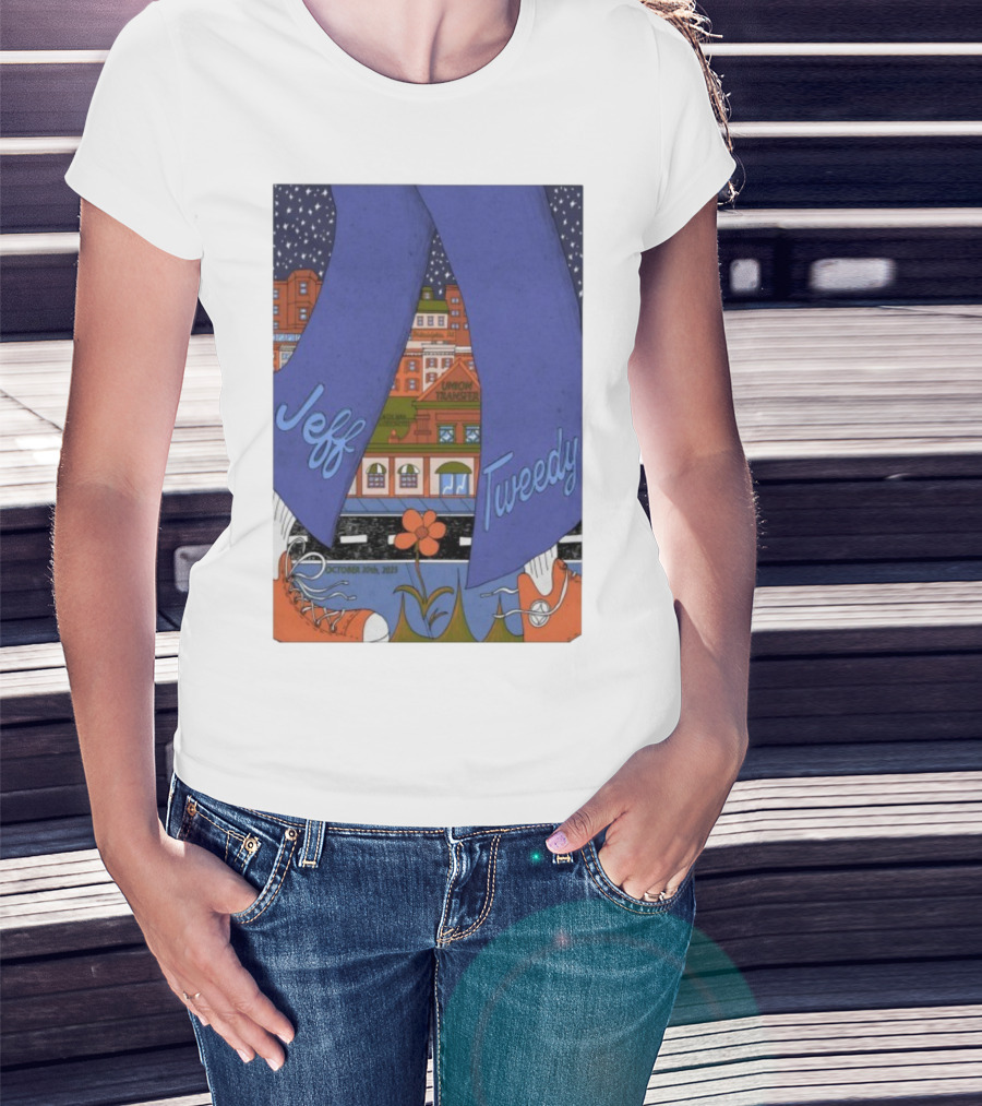 Jeff Tweedy October 20 2025 Union Transfer Retro Concert Design T-Shirt