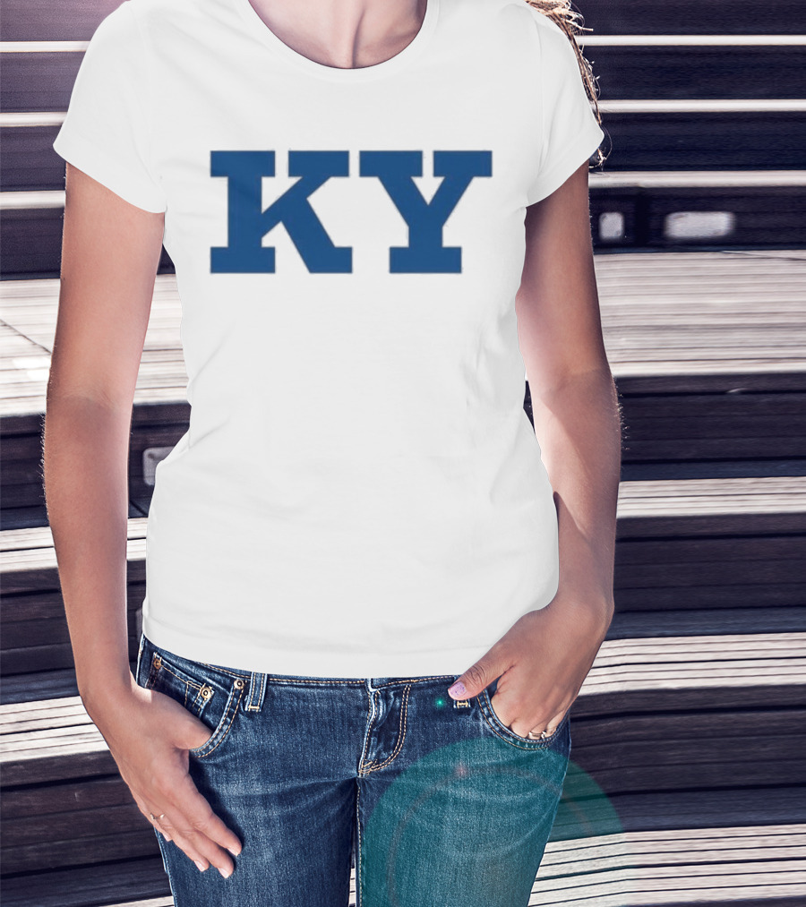 Kentucky KY Bold Blue Letters Iconic State Pride T-Shirt