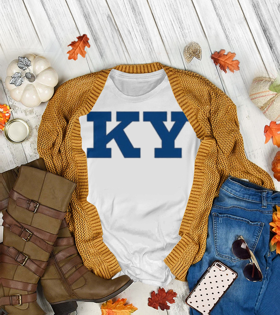 Kentucky KY Bold Blue Letters Iconic State Pride T-Shirt