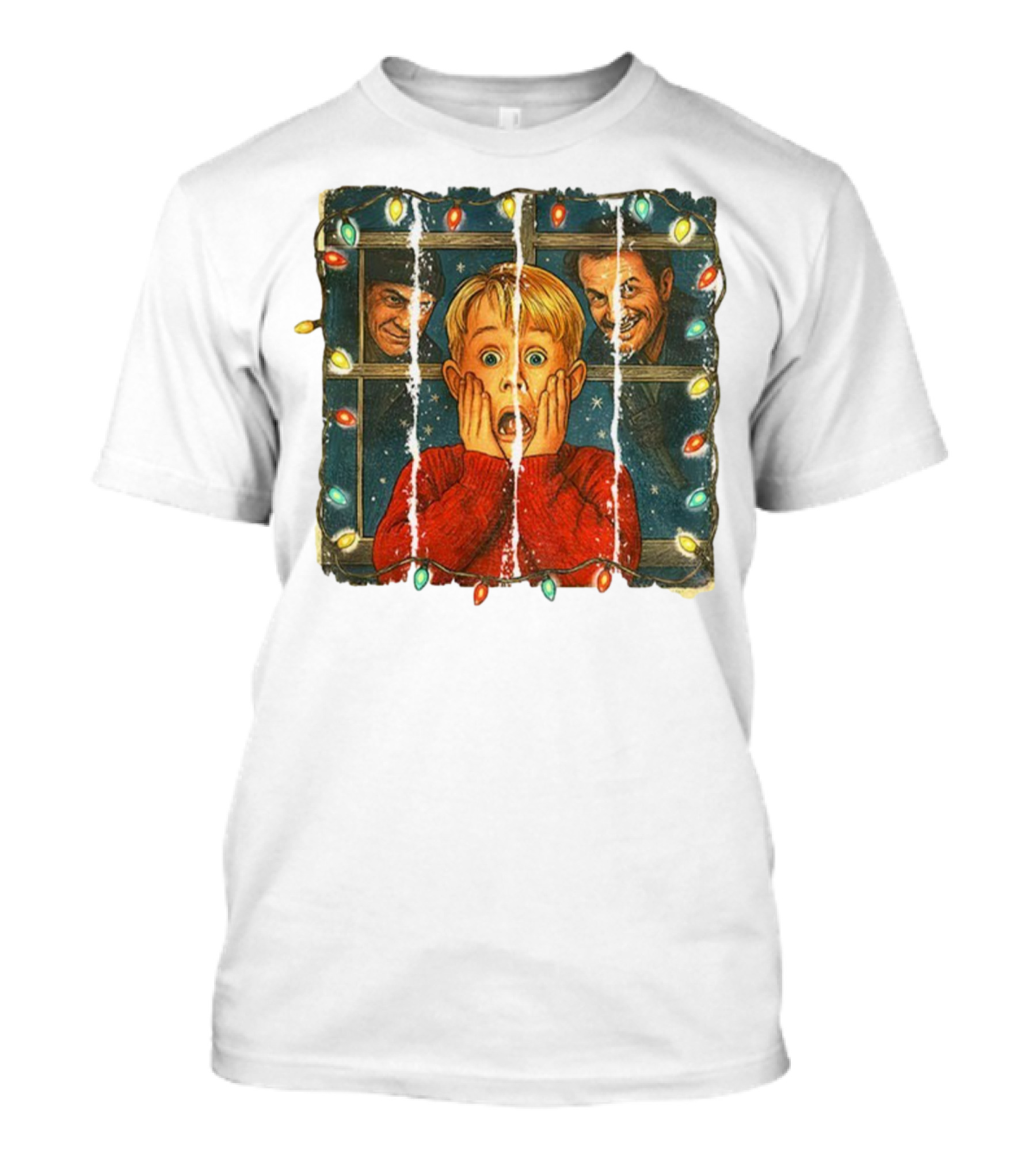 Kevin McCallister Home Alone Merry Christmas With Harry And Marv T-Shirt