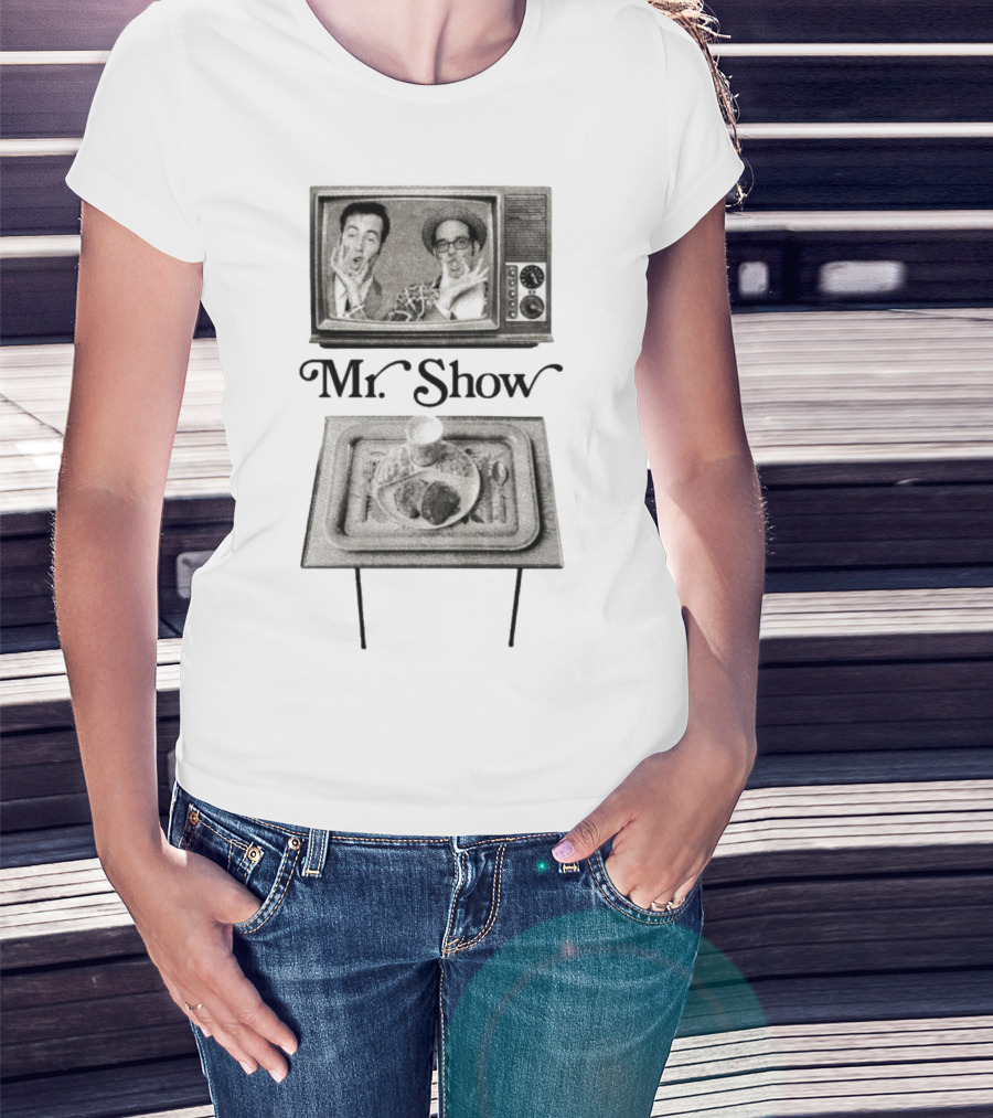 Mr. Show Vintage TV Dinner Tray Illustration T-Shirt