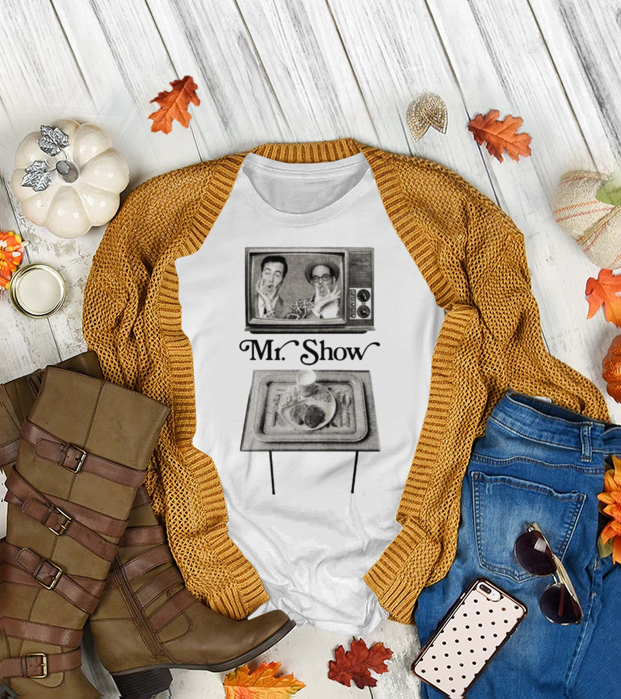 Mr. Show Vintage TV Dinner Tray Illustration T-Shirt