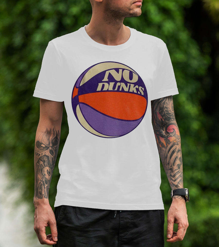 No Dunks Retro Style Basketball NBA Vintage Sports Aesthetic T-Shirt
