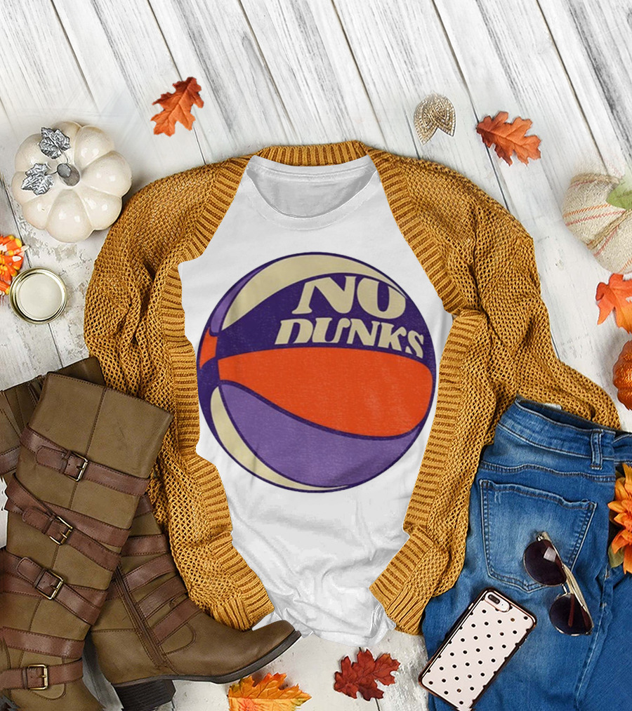 No Dunks Retro Style Basketball NBA Vintage Sports Aesthetic T-Shirt