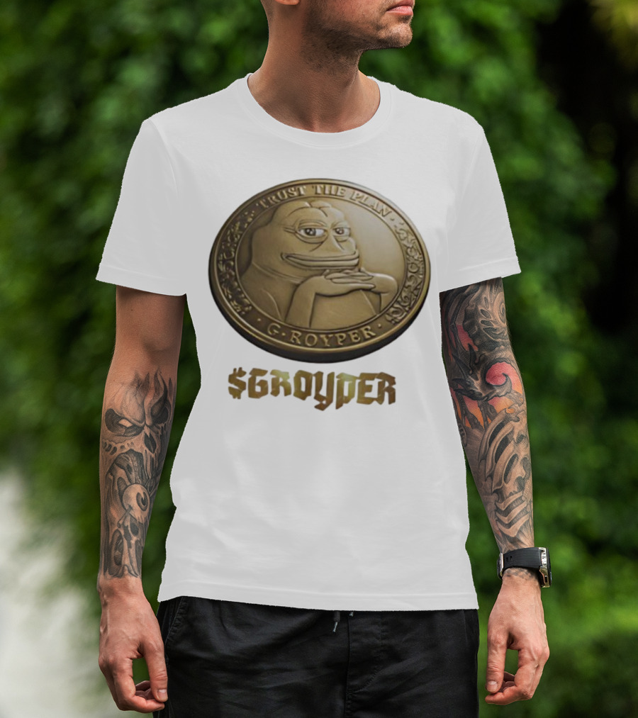 Pepe Frog Trust The Plan Groyper Coin T-Shirt