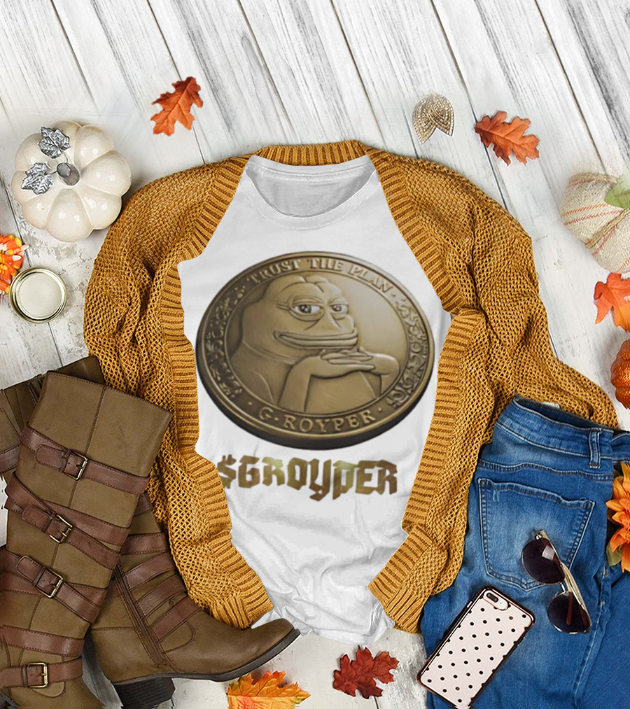 Pepe Frog Trust The Plan Groyper Coin T-Shirt