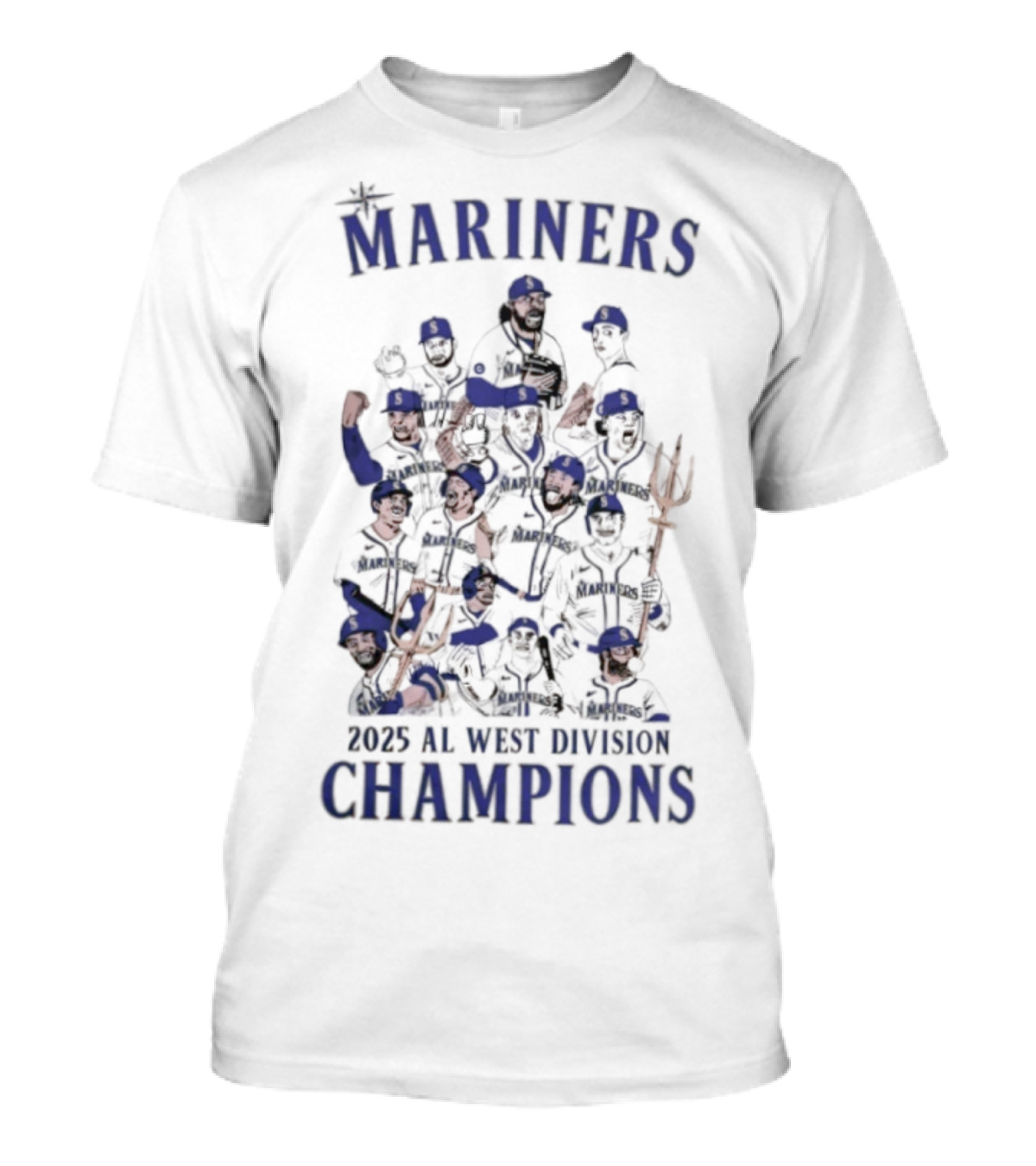 Mariners 2025 AL West Division Champions T-Shirt