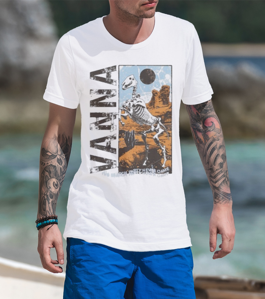 Vanna The Search Party Never Came Skeleton Desert Landscape T-Shirt