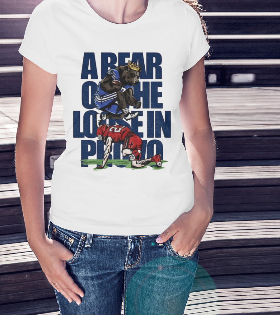 A Bear On The Loose In Provo Jump Over Kansas City Chief T-Shirt
