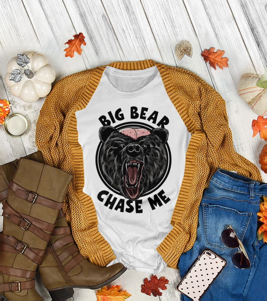 Big Bear Chase Me Bald-Headed Bear of Claire County T-Shirt