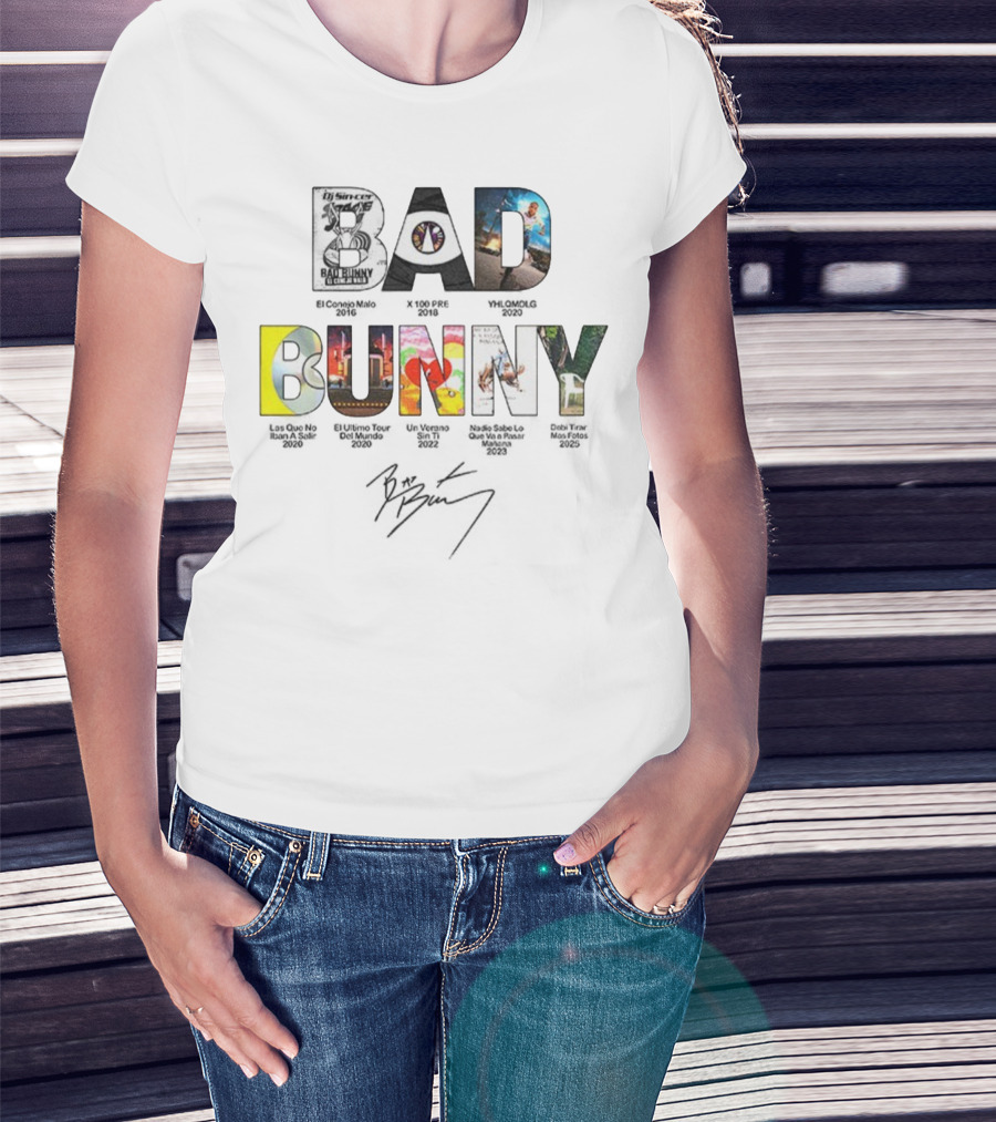 Benito Bowl Bad Bunny Iconic Signature DJ Sinoc Lyrics Event 2023 T-Shirt