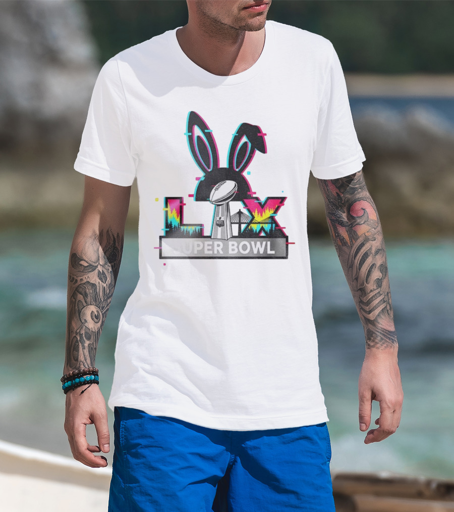 Bad Bunny LVI Super Bowl NFL Halftime Show LAX Stadium T-Shirt