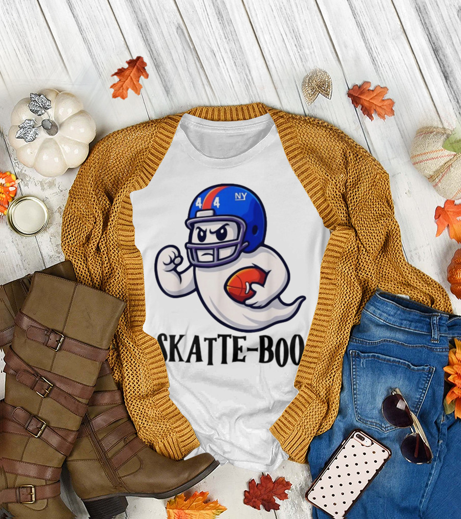 New York Giants Skatte-Boo Ghost Halloween Football Spirit T-Shirt