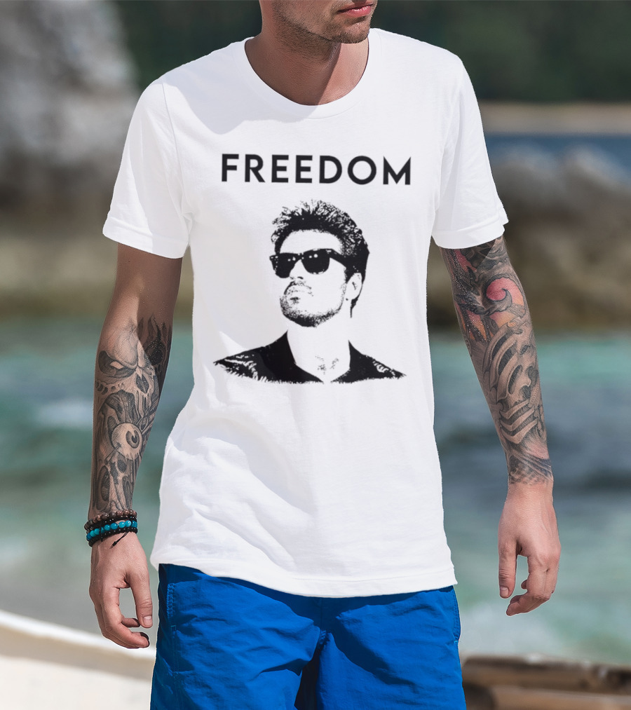 George Michael Freedom Retro Tribute T-Shirt
