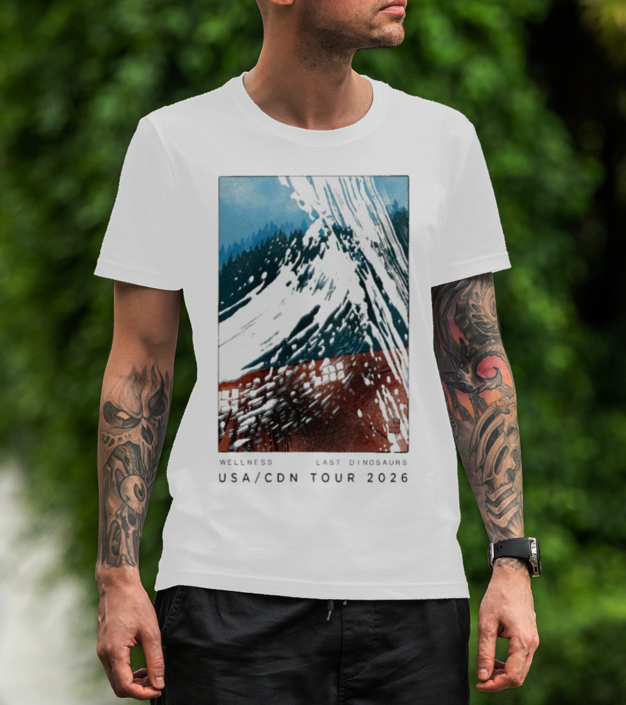 Wellness Last Dinosaurs USA CDN Tour 2026 T-Shirt