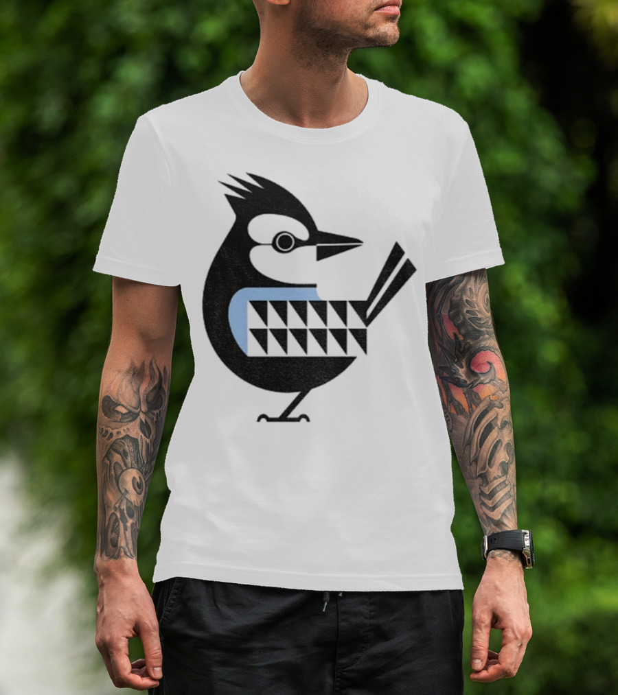 Toronto Blue Jays Retro Blue Bird Baseball Illustration T-Shirt