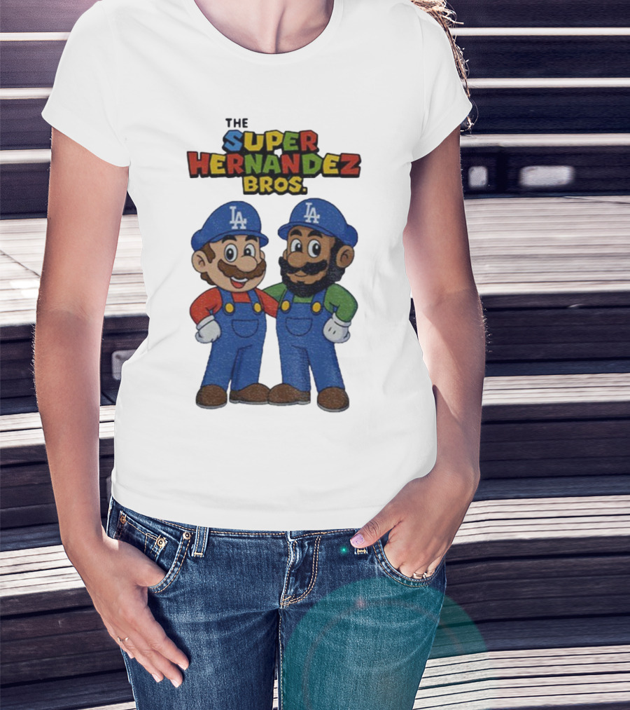 The Super Hernandez Bros LA Baseball Theme T-Shirt