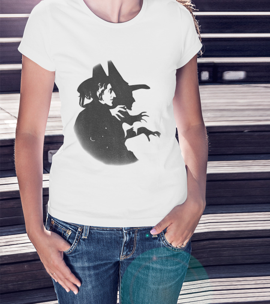 Wicked Witch Of The West Silhouette Halloween Oz Wizard T-Shirt