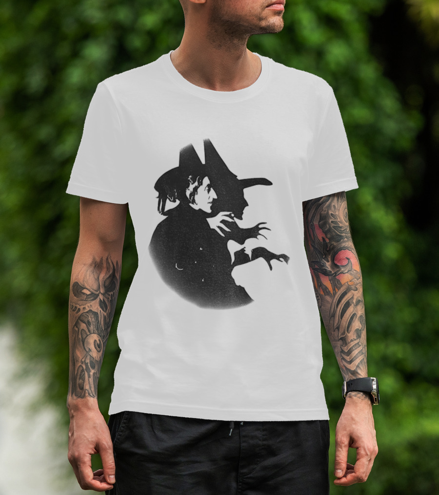 Wicked Witch Of The West Silhouette Halloween Oz Wizard T-Shirt