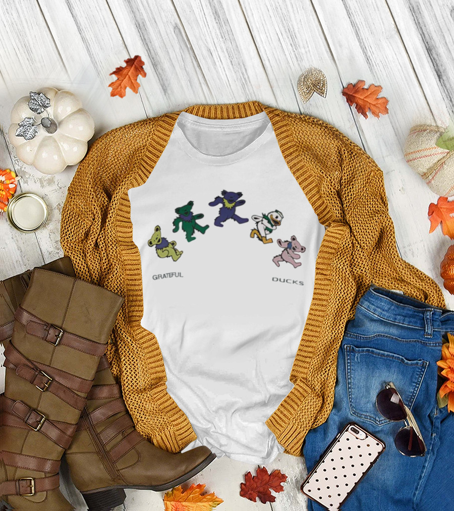 Oregon Ducks Grateful Dead Dancing Bears Grateful Ducks T-Shirt