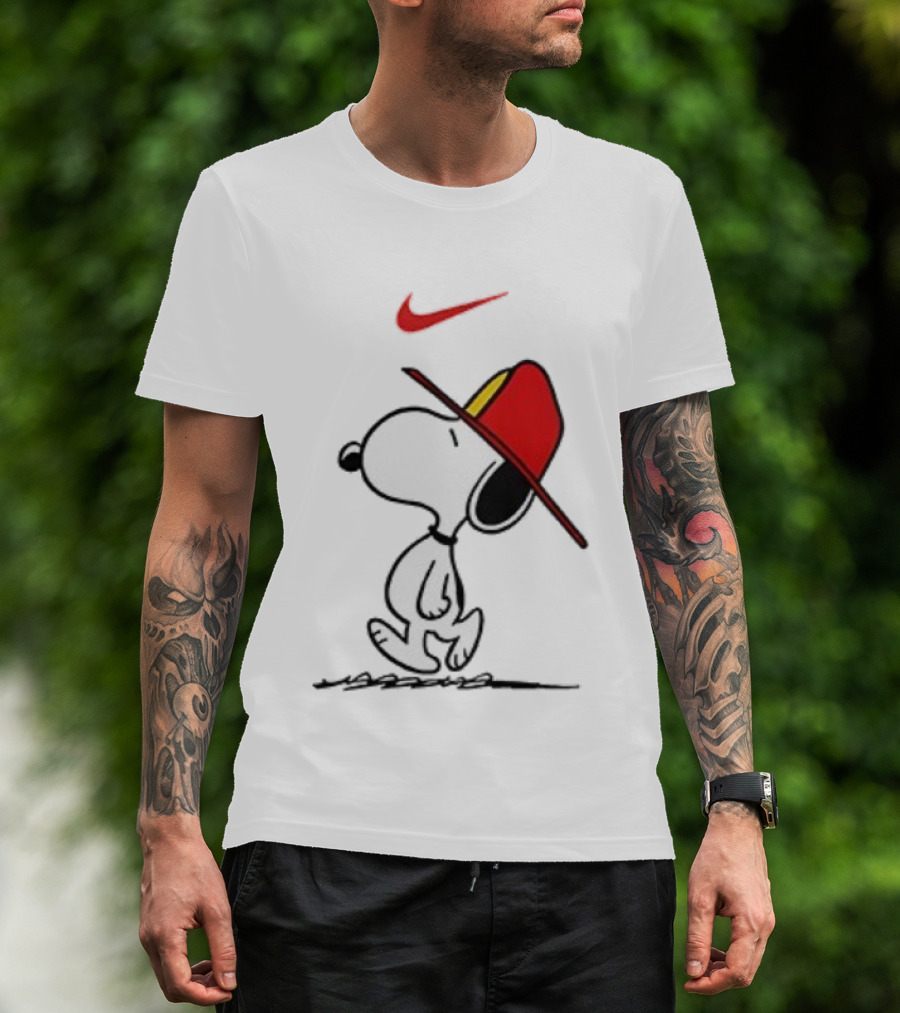 Snoopy Firefighter Nike Once Upon A Time I Was Innocent Then I Joined The Fire Department T-Shirt