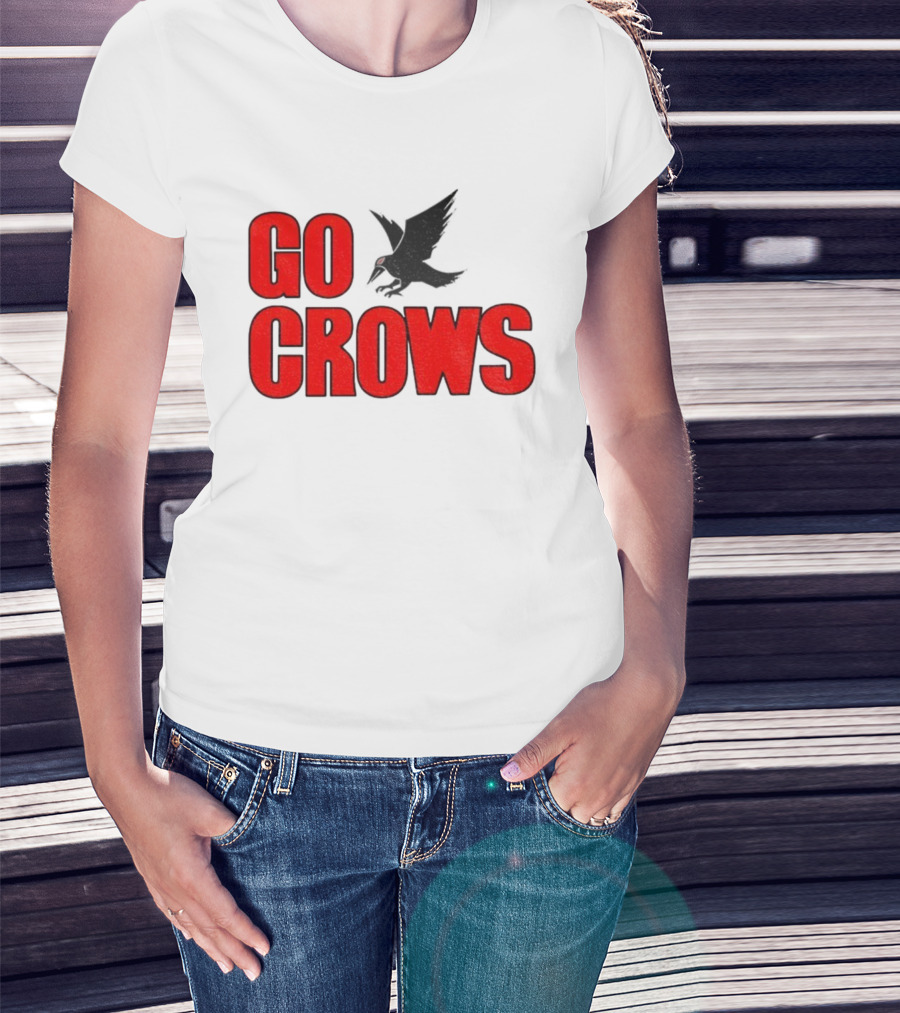 Tom Welling Go Crows Football Enthusiast Ravens Team Spirit T-Shirt