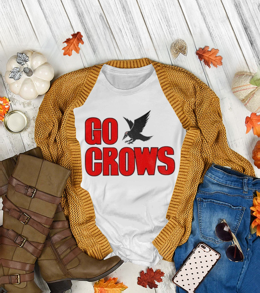 Tom Welling Go Crows Football Enthusiast Ravens Team Spirit T-Shirt