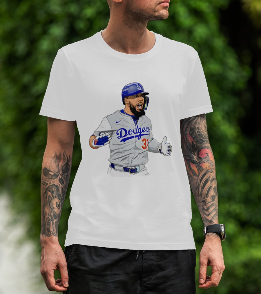 Dodgers Teoscar Hernández Baseball Los Angeles Signature Edition T-Shirt