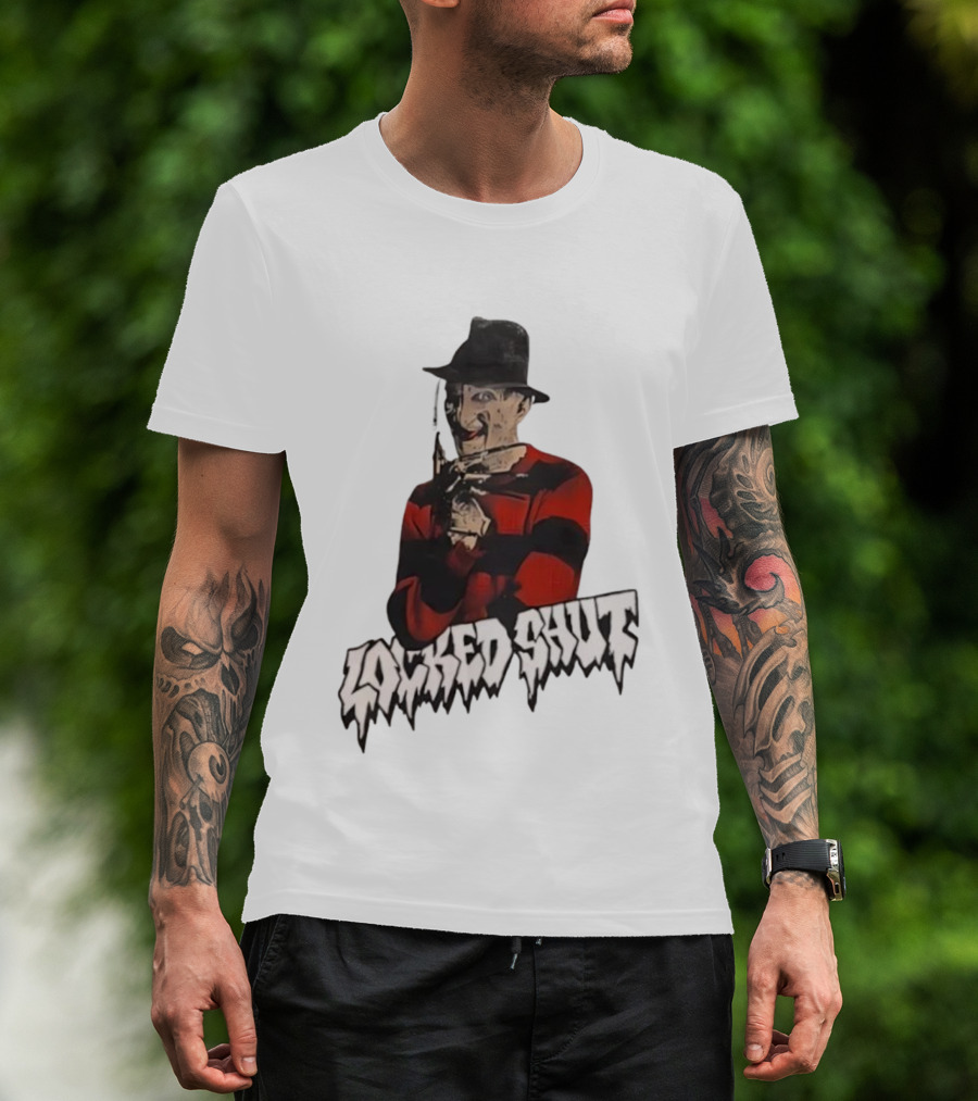 Freddy Krueger Locked Shut Nightmare Horror Character T-Shirt