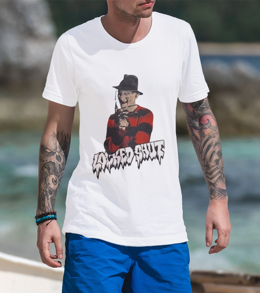 Freddy Krueger Locked Shut Nightmare Horror Character T-Shirt
