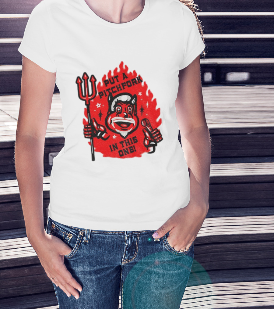 New Jersey Put A Pitchfork In This One NHL Devil Flame Retro T-Shirt