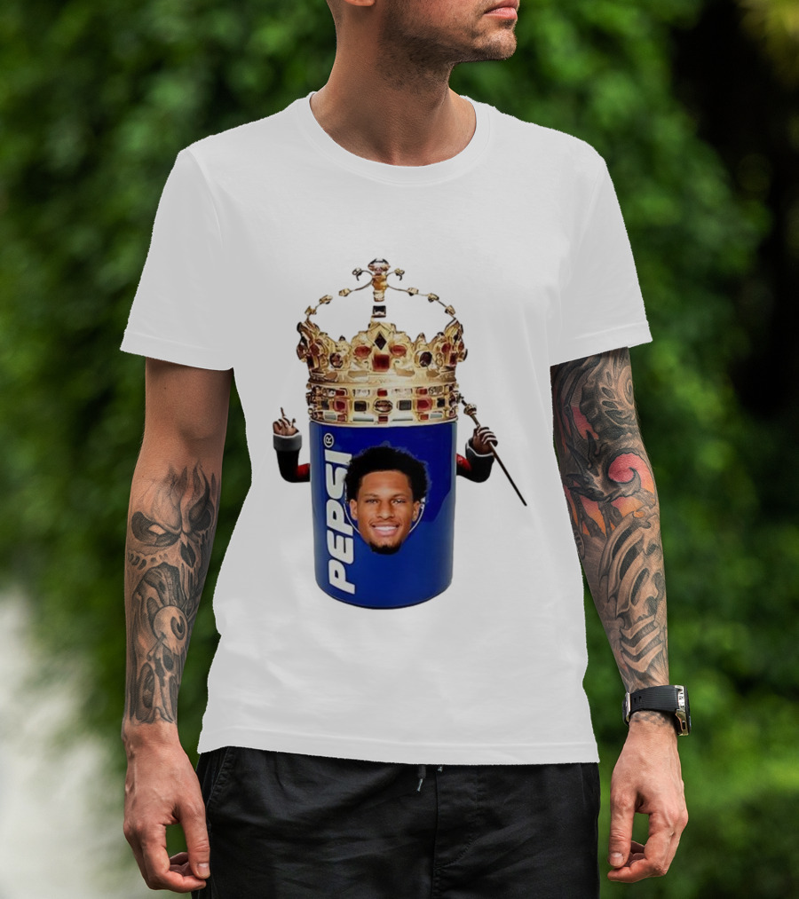 Oronde Gadsden Pepsi Crown Los Angeles Chargers King Parody T-Shirt