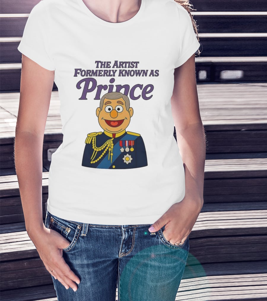 The Artist Formerly Known As Prince Andrew Caricature Royal Cartoon T-Shirt