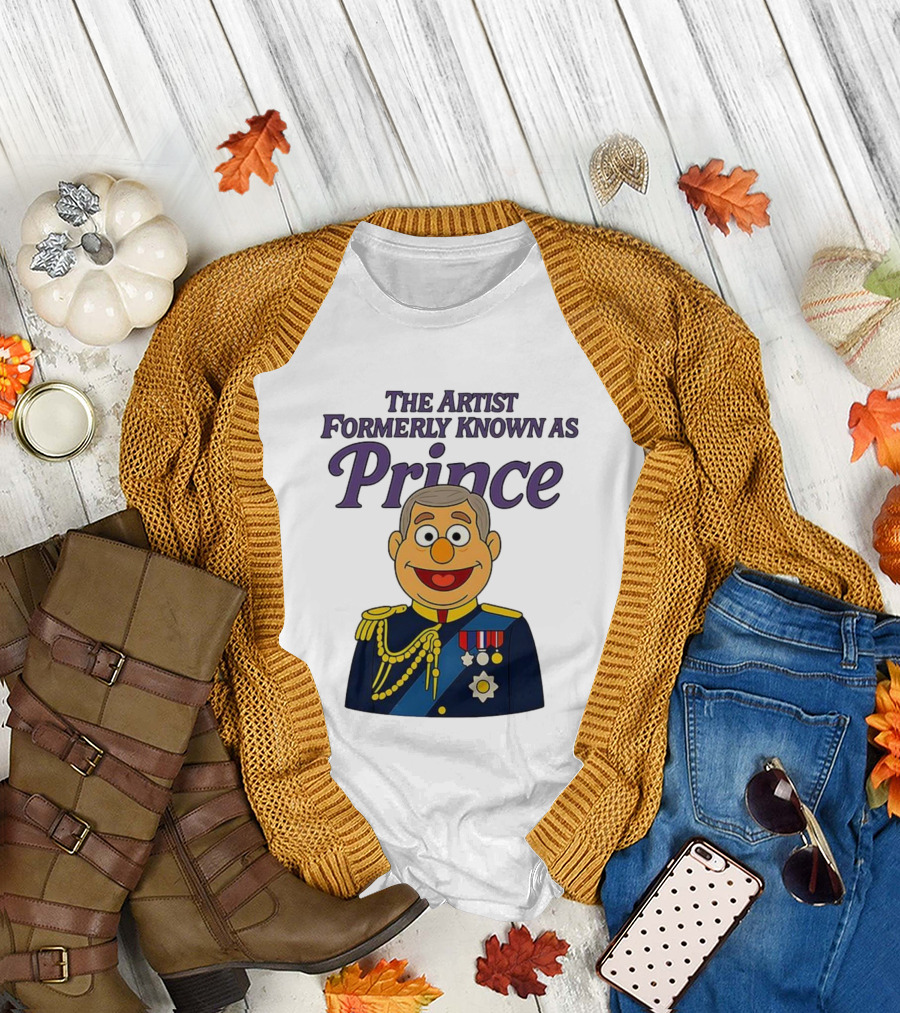 The Artist Formerly Known as Prince Andrew Caricature Royal Cartoon T-Shirt
