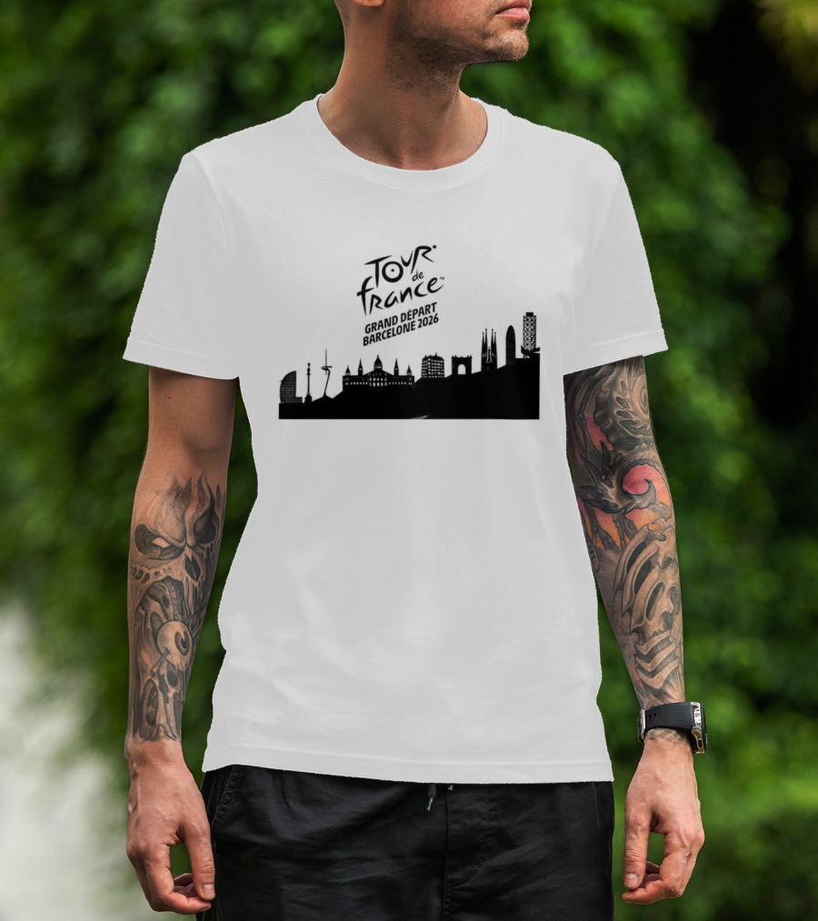 Tour De France Grand Depart Barcelone 2026 Skyline T-Shirt