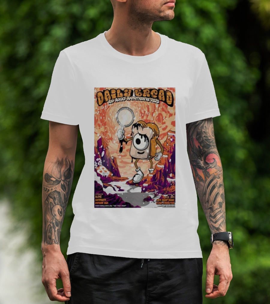 Daily Bread Red Rocks Amphitheatre 2025 By AJD X Notvcts X Professor Paws Featuring Kll Smth X Not Nope X Mux Mool T-Shirt