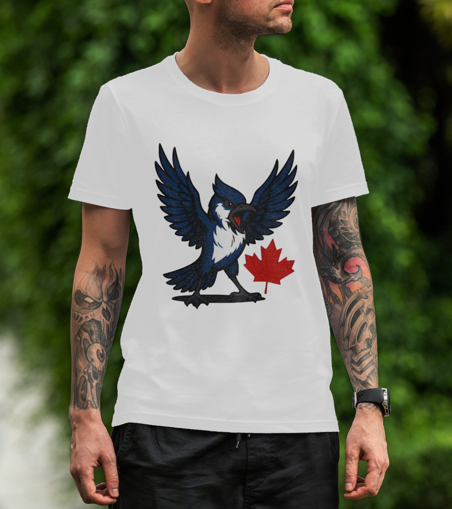 Toronto Blue Jays Canadian Blue Jay Go Jays Maple Leaf T-Shirt