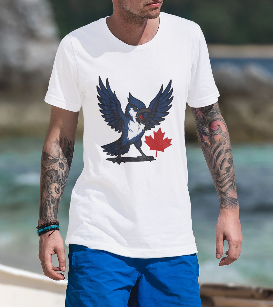 Toronto Blue Jays Canadian Blue Jay Go Jays Maple Leaf T-Shirt