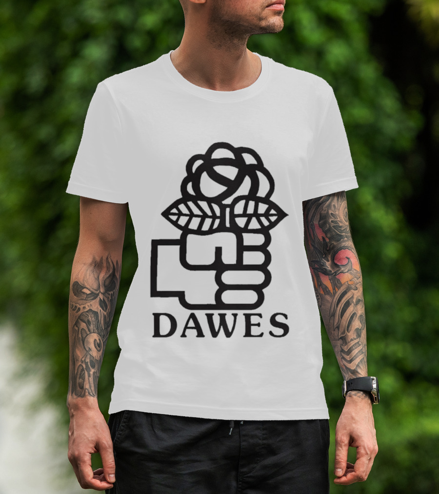 Dawes Rose Fist Symbol Icon T-Shirt