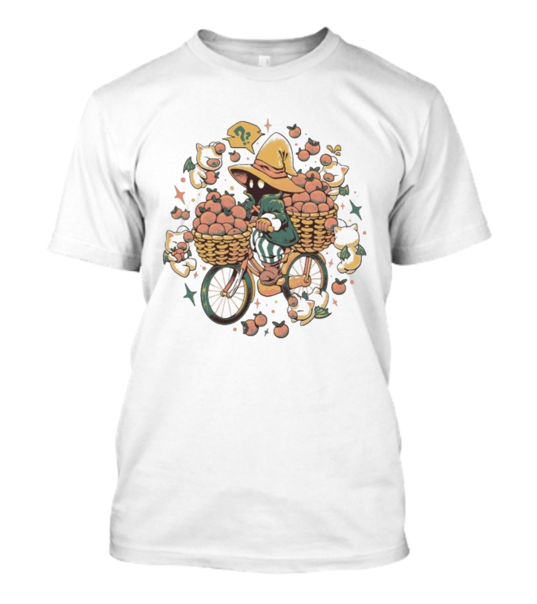 Eduardo Ely Side Quest Side Hustle Vivi Ornitier And Moogles Peach Basket Adventure T-Shirt