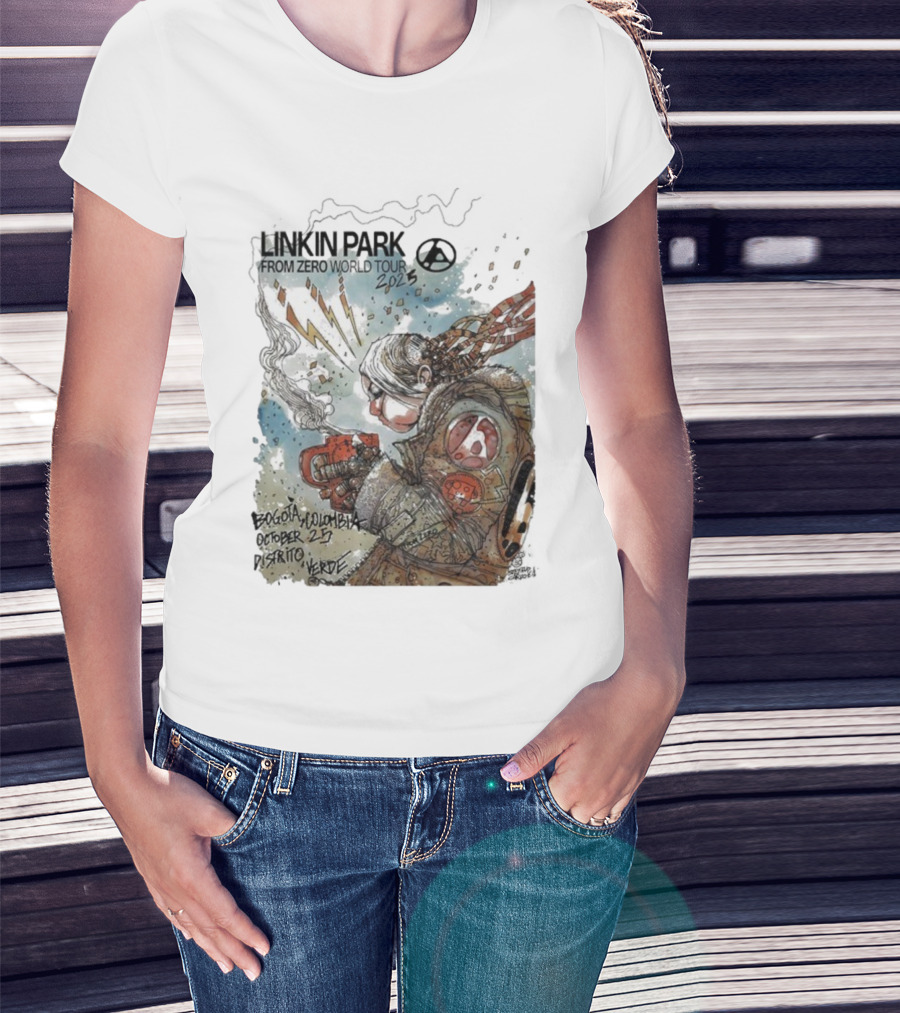 Linkin Park From Zero World Tour Bogota Colombia Distrito Verde October 25 2025 T-Shirt