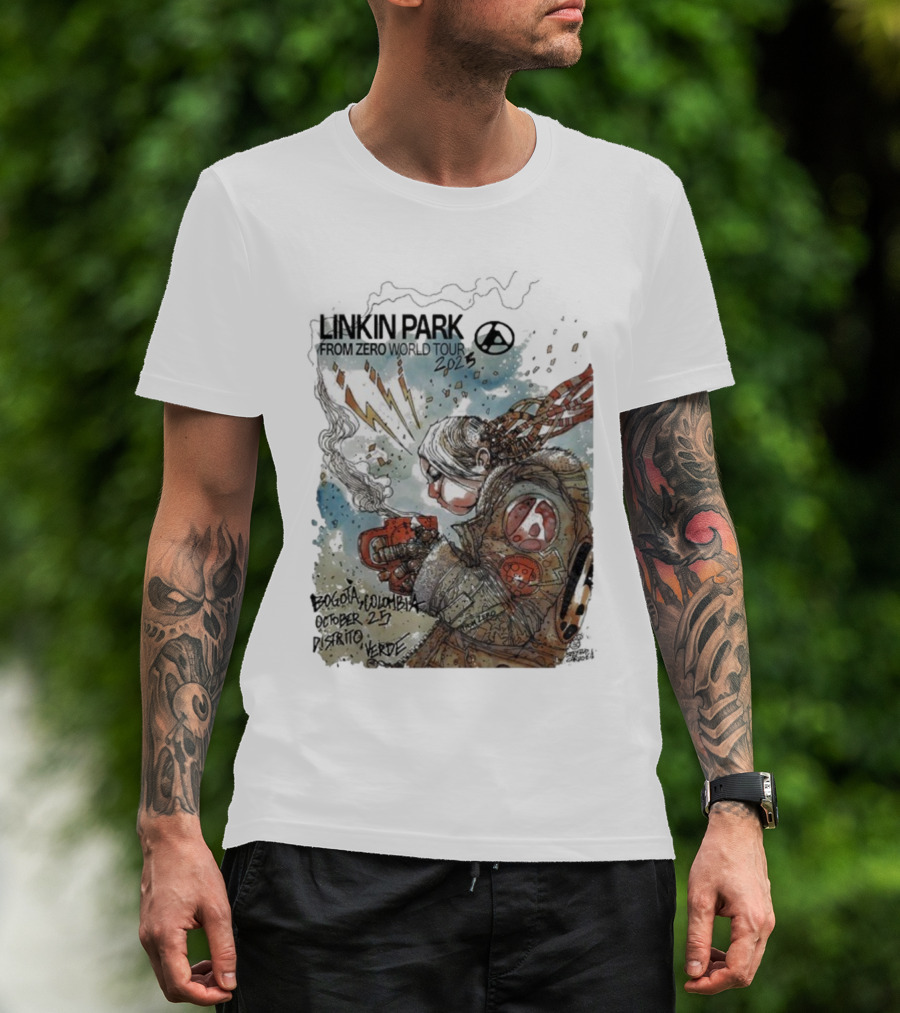 Linkin Park From Zero World Tour Bogota Colombia Distrito Verde October 25 2025 T-Shirt