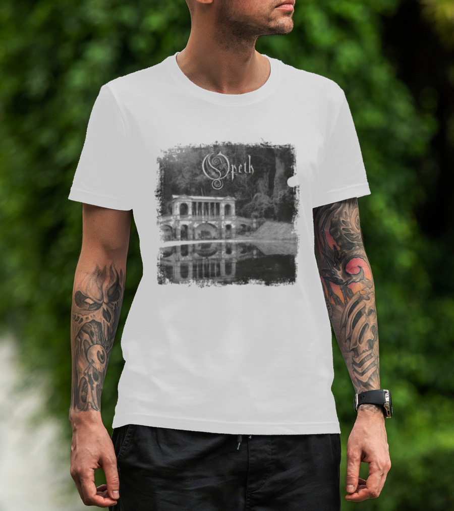 Opeth Morningrise Album Cover Art With Band Logo T-Shirt