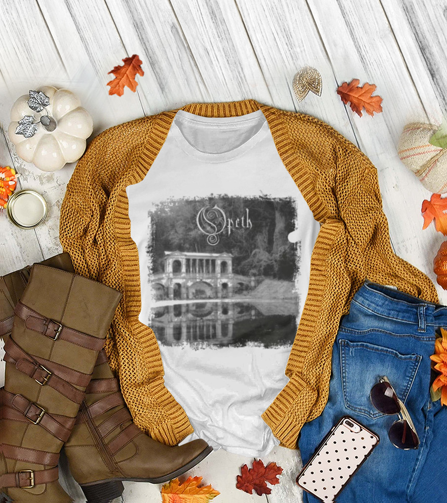 Opeth Morningrise Album Cover Art With Band Logo T-Shirt