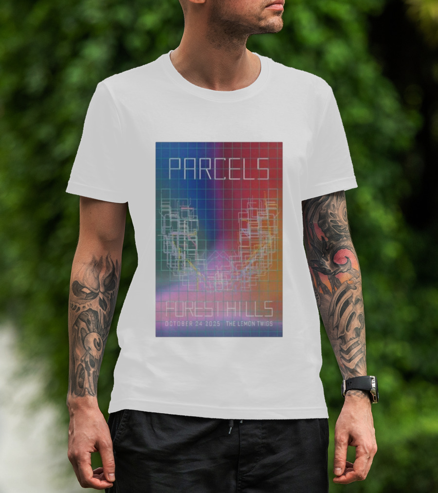 PARCELS Forest Hills October 24 2025 The Lemon Twigs Stadium Event T-Shirt
