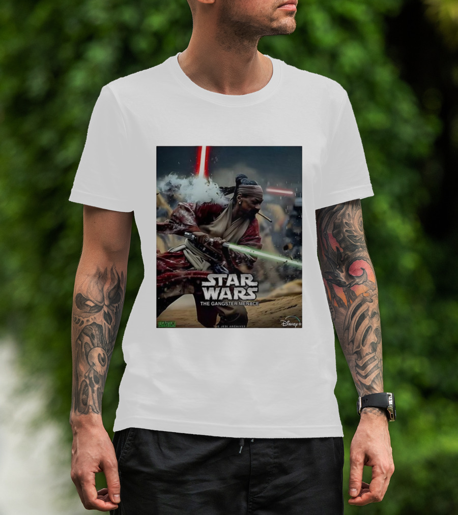 Star Wars The Gangster Menace Snoop Jedi Parody Disney T-Shirt