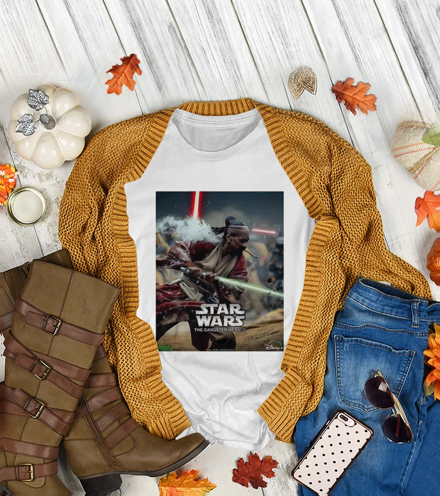 Star Wars The Gangster Menace Snoop Jedi Parody Disney T-Shirt