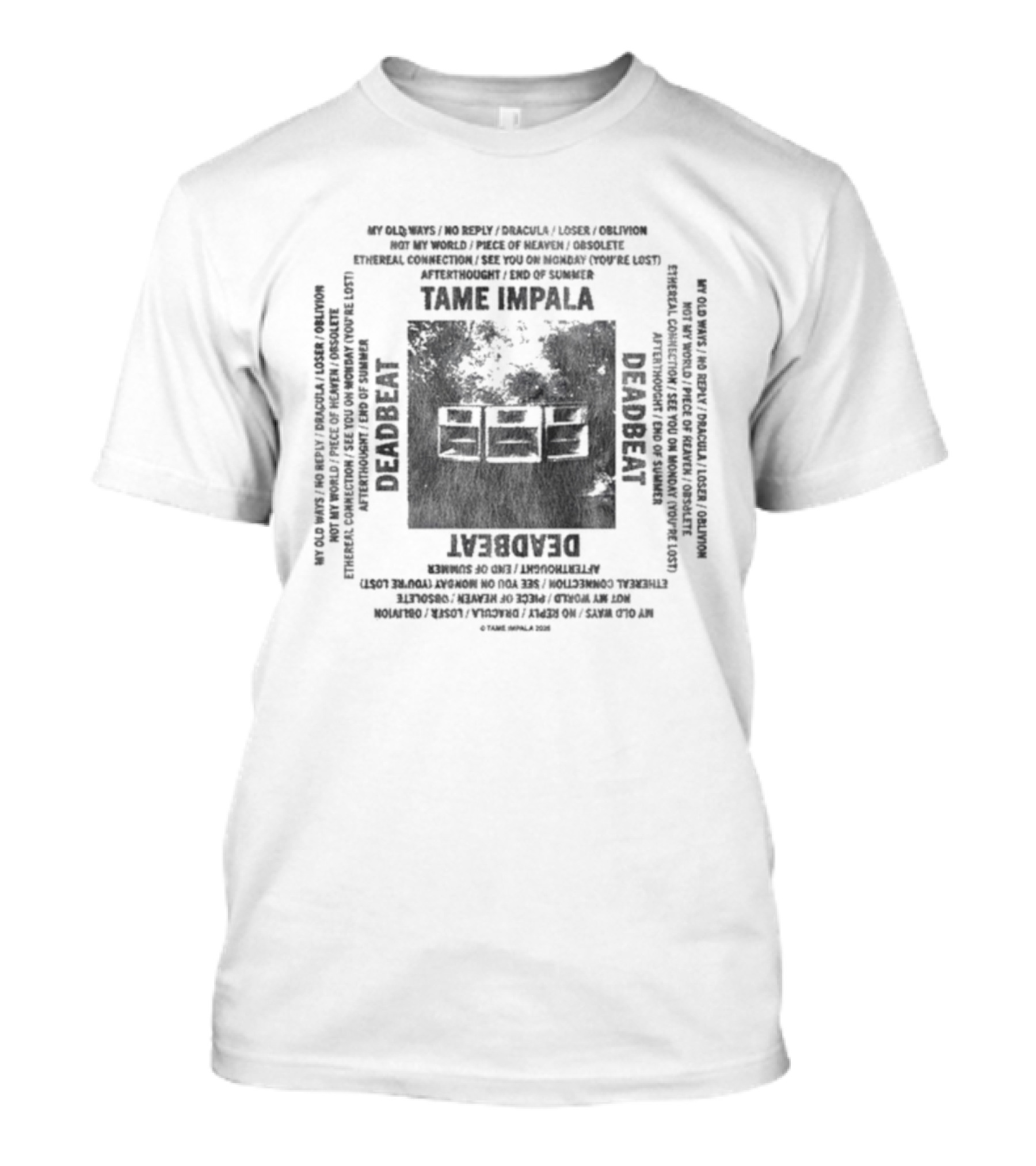 Tame Impala Deadbeat Speaker Music Concert Tour Dates Vintage Style T-Shirt