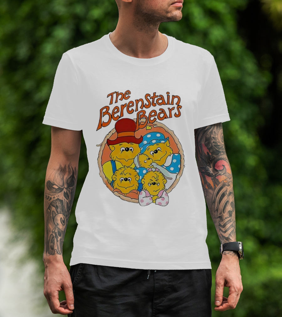 The Berenstain Bears Family Cartoon Nostalgia Vintage Style T-Shirt